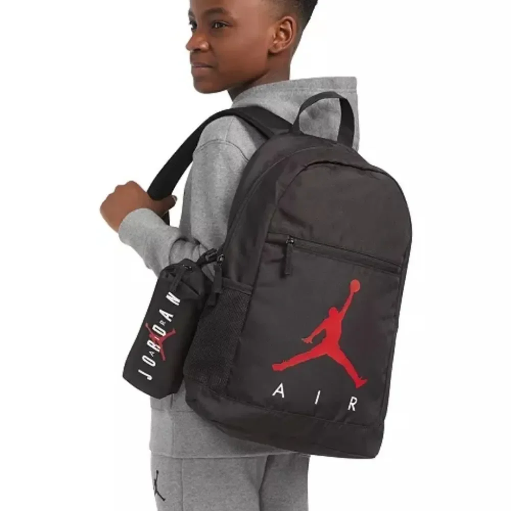 Air Jordan Black Backpack With Pouch Attached